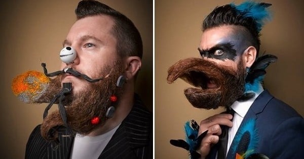 Aux États-Unis, le championnat de barbes et moustaches a été exceptionnel de créativité... Voici les 15 plus belles photos !