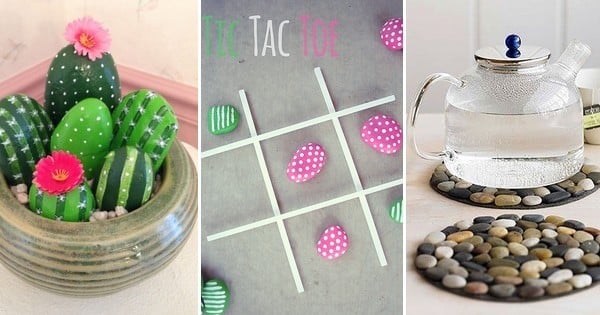 DIY : 20 idées à réaliser soi-même pour intégrer des galets à votre déco !