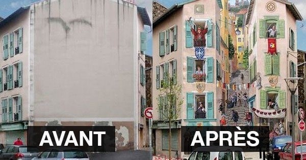 Ce street-artist fait des murs vides et tristes de véritables oeuvres d'art, pleines de couleurs et de vie. Vous allez adorer !