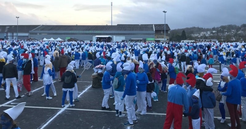 	5 000 Schtroumps vont envahir cette ville du Finistère, pour battre un record du monde