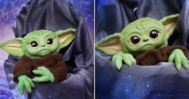 Cette peluche bébé Yoda va vous faire craquer