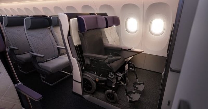 Ce siège innovant a été spécialement conçu pour accueillir les personnes à mobilité réduite dans les avions