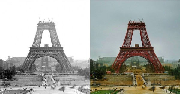 Remontez le temps avec ces 10 photos de célèbres monuments prises pendant leurs constructions, entièrement colorisées