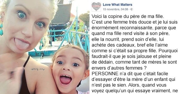 Une maman a écrit une lettre vraiment touchante, pleine d'amour, à la nouvelle copine de son ex-mari