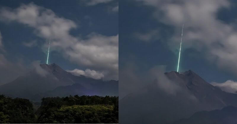 Il immortalise la chute d'un météore s'écrasant dans le cratère d'un volcan