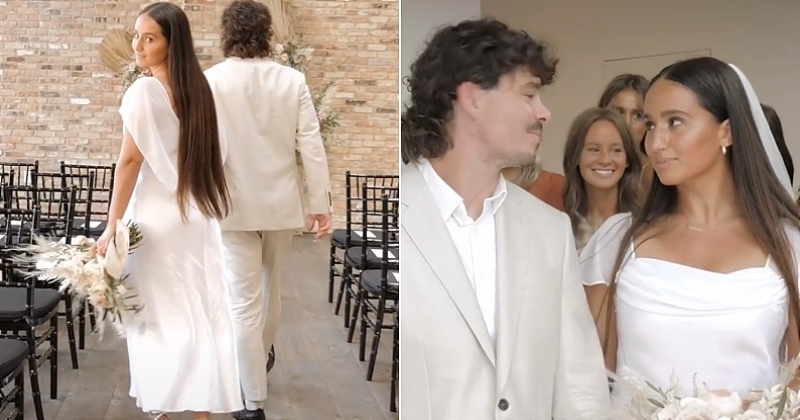 Cette mariée émerveille les internautes avec sa magnifique robe achetée... 5 euros !