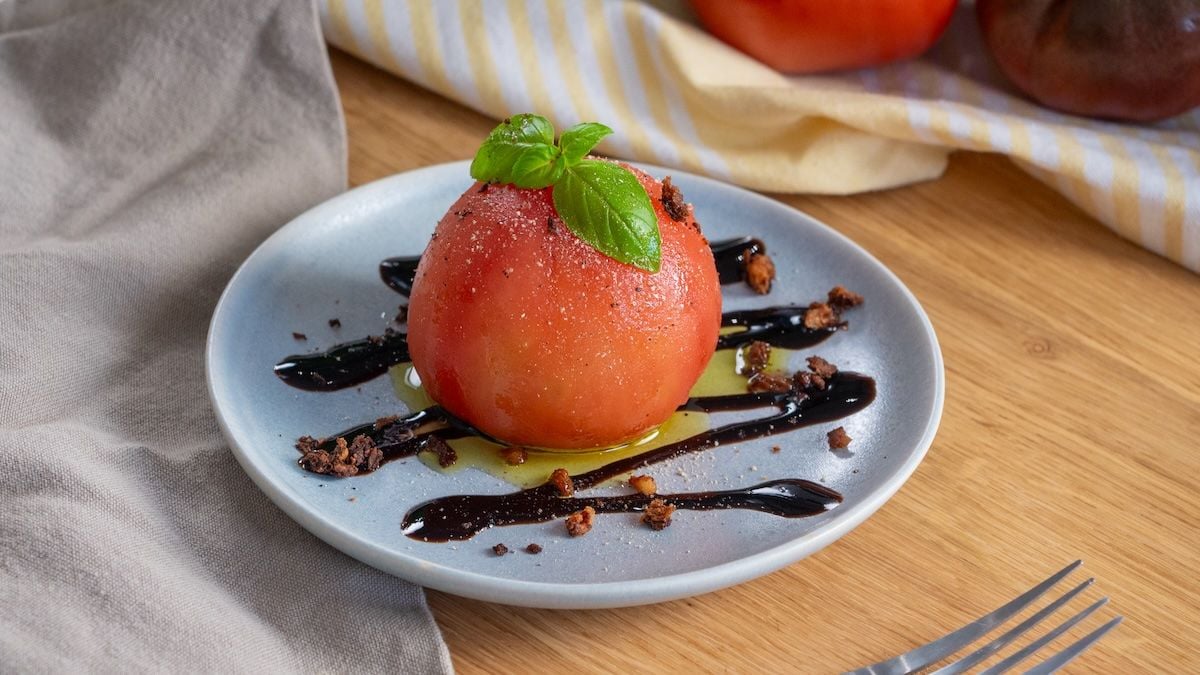 Tomate farcie à la stracciatella