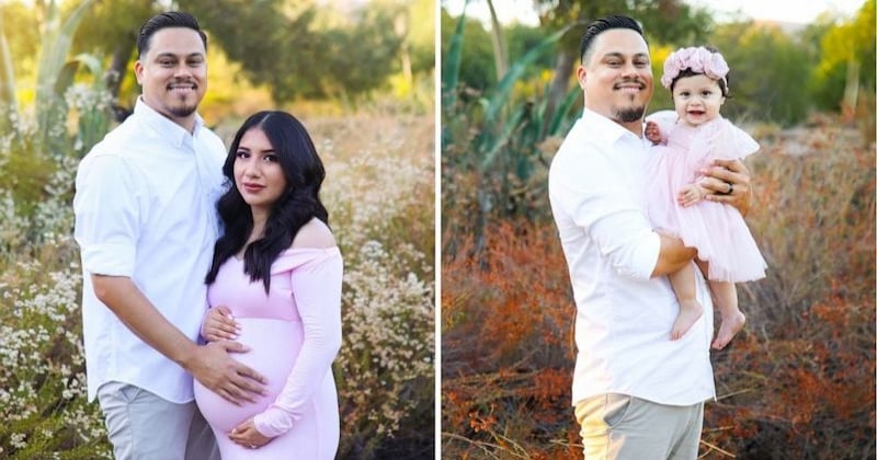 Un veuf recrée les photos de maternité avec sa fille pour rendre hommage à son épouse décédée 