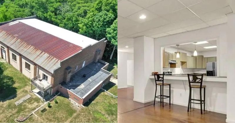 Ce couple transforme un ancien gymnase d'un lycée en une incroyable maison moderne !