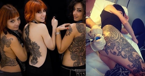 Quand le tatouage rejoint la haute-couture... Le résultat est visiblement bluffant !