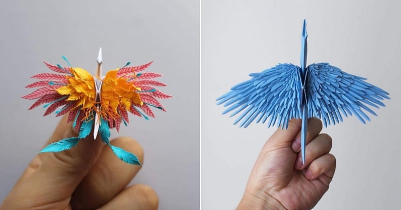 Doté d'un talent fou pour les origamis, cet artiste roumain crée des modèles extrêmement détaillés