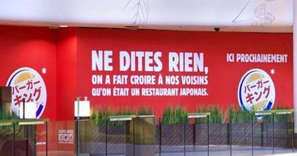 14 photos qui montrent la stratégie de communication hilarante de Burger King en France ! On est fan !