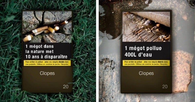 	 Elle détourne les paquets de cigarettes pour sensibiliser à la pollution environnementale