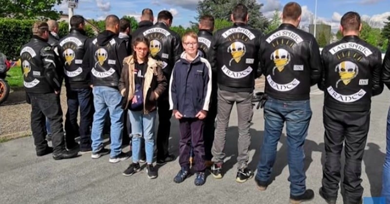 Harcelé à l'école, il est escorté par une bande de motards à la sortie des cours