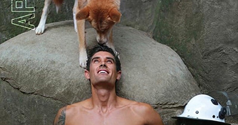 Pour la cause animale, les pompiers d'Australie affichent leur sex-appeal en compagnie d'animaux dans un calendrier très hot