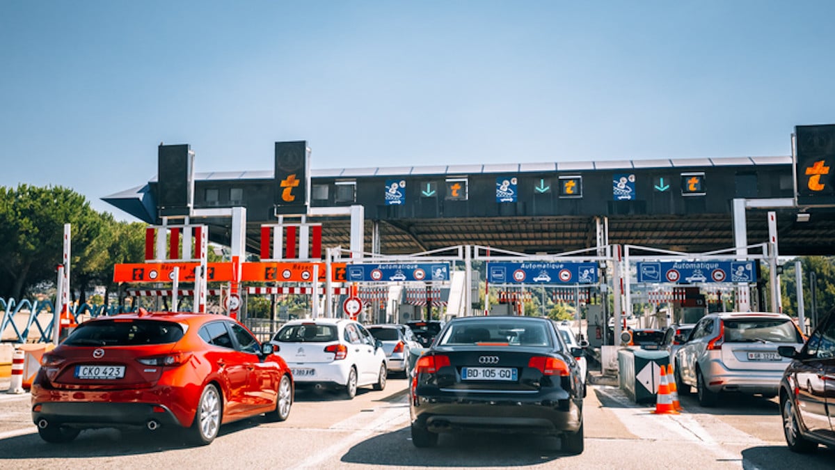 Un péage autoroutier