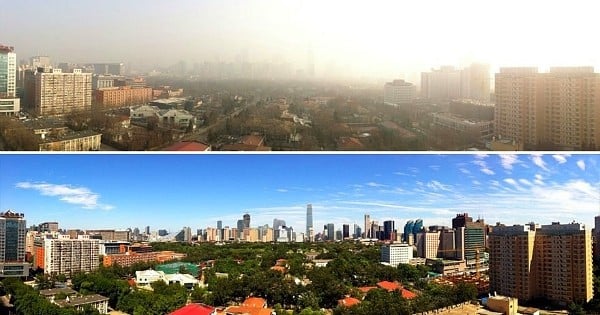 Incroyable : pour la première fois depuis des années… les habitants de Pékin voient le ciel bleu !