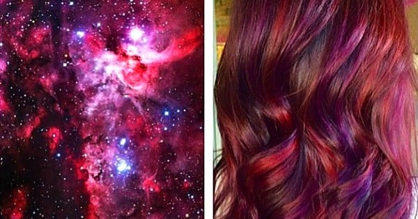 #galaxyhair, des cheveux aux couleurs de la galaxie : la nouvelle tendance hors du commun d'Instagram !