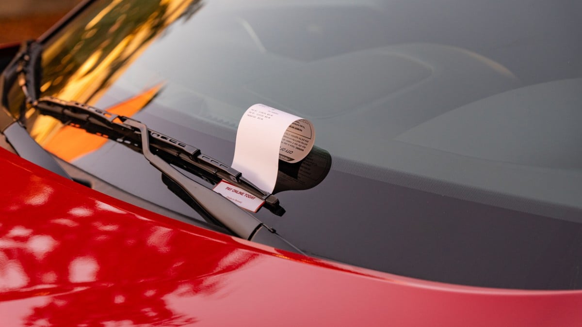 Une amende sur une voiture