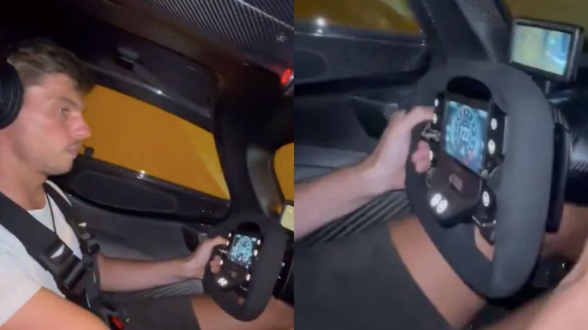Max Verstappen à fond au volant d'une Aston Martin sur une autoroute française, la vidéo qui fait polémique