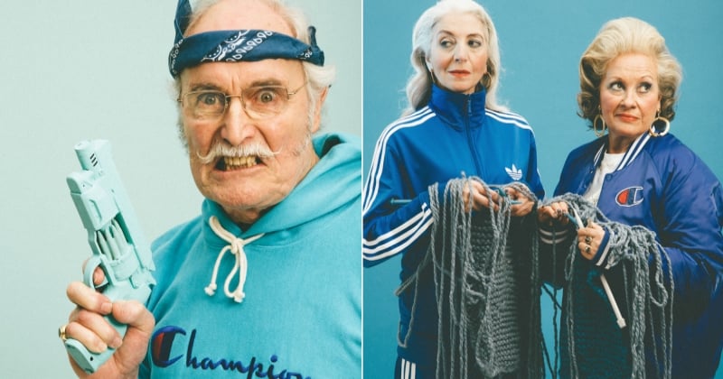 Un photographe imagine le style de la génération 90 à la retraite
