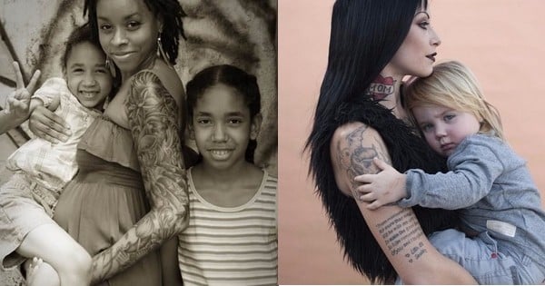 24 photographies magnifiques de mères tatouées
