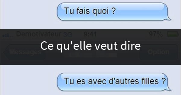 SMS : ce que disent les filles VS ce qu'elles pensent vraiment ! 