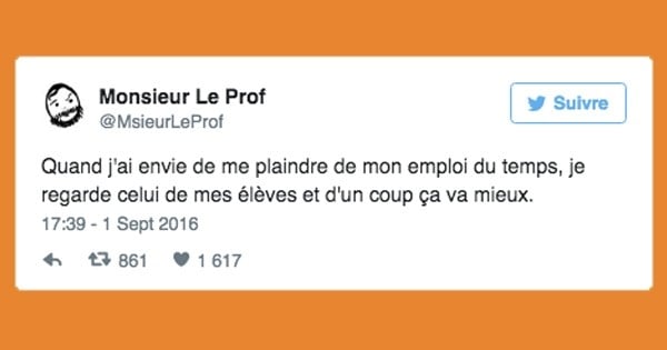 26 tweets à mourir de rire que l'on doit à Monsieur Le Prof, le prof le plus cool et le plus drôle du web