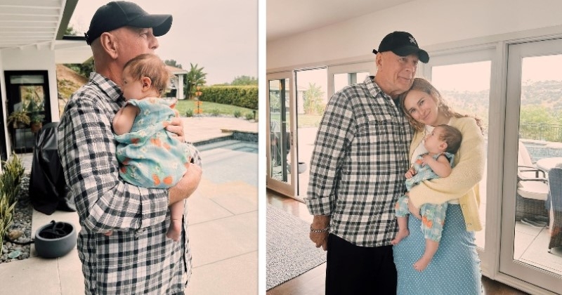 La fille de Bruce Willis partage une photo émouvante de l'acteur avec sa petite-fille, un moment touchant