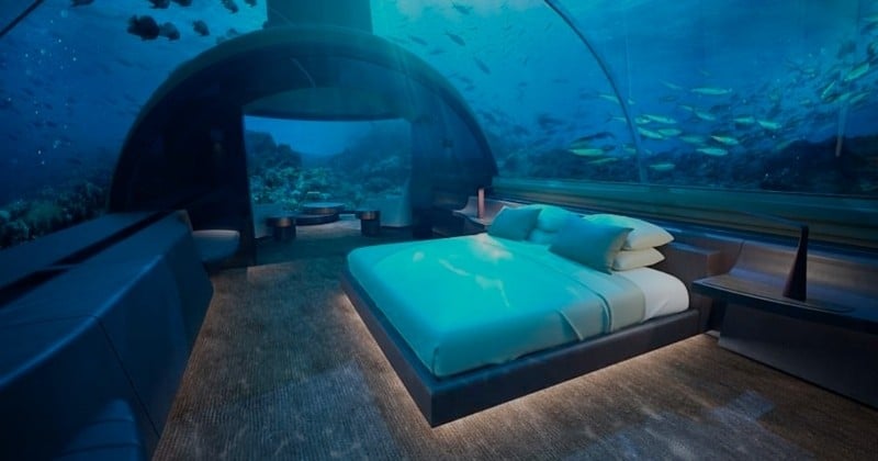 La première villa sous-marine du monde vient d'ouvrir aux Maldives et elle coûte 50 000 dollars la nuit !