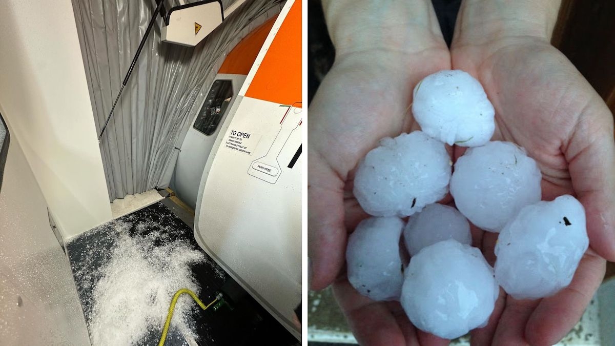 VIDÉO - Éclairs, inondations... les images spectaculaires de la tempête de grêle qui a recouvert l'île-de-France