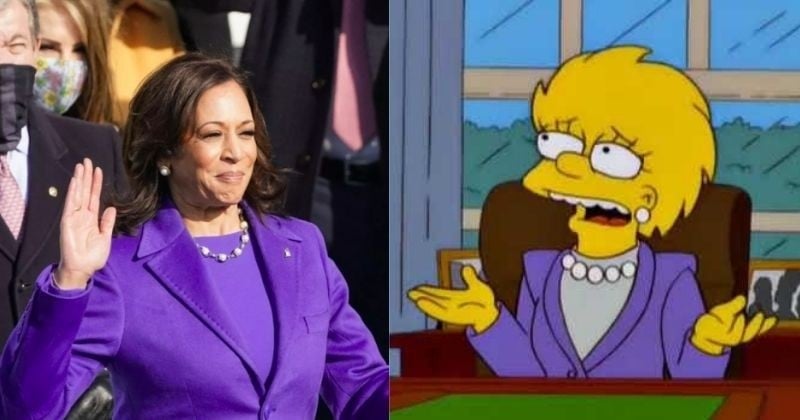 Investiture de Joe Biden : les Simpson avaient-ils prédit, il y a 21 ans, la tenue que porterait Kamala Harris ?	