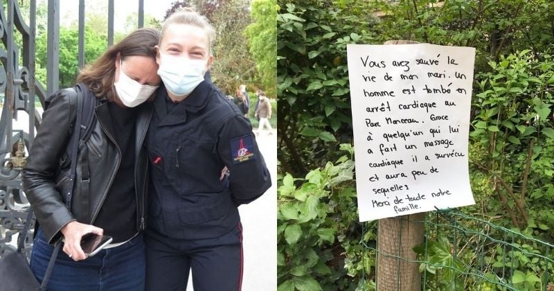 Paris : Lori a enfin pu rencontrer la femme qui a sauvé la vie de son mari, au parc Monceau	