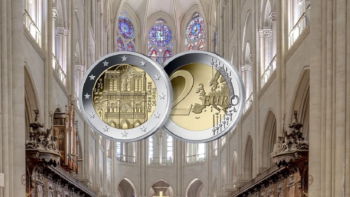 De nouvelles pièces de 2 euros à l'effigie de la cathédrale Notre-Dame de Paris sont disponibles dès cette semaine 