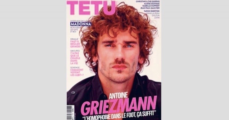 La star de l'équipe de France de football, Antoine Griezmann, s'affiche en Une du magazine «Têtu», contre l'homophobie