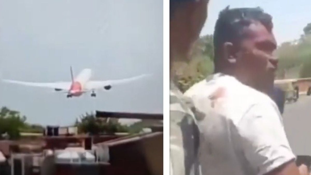 Crash en Inde : une vidéo incroyable montre le seul survivant sortant de la carcasse de l'avion juste après l'accident