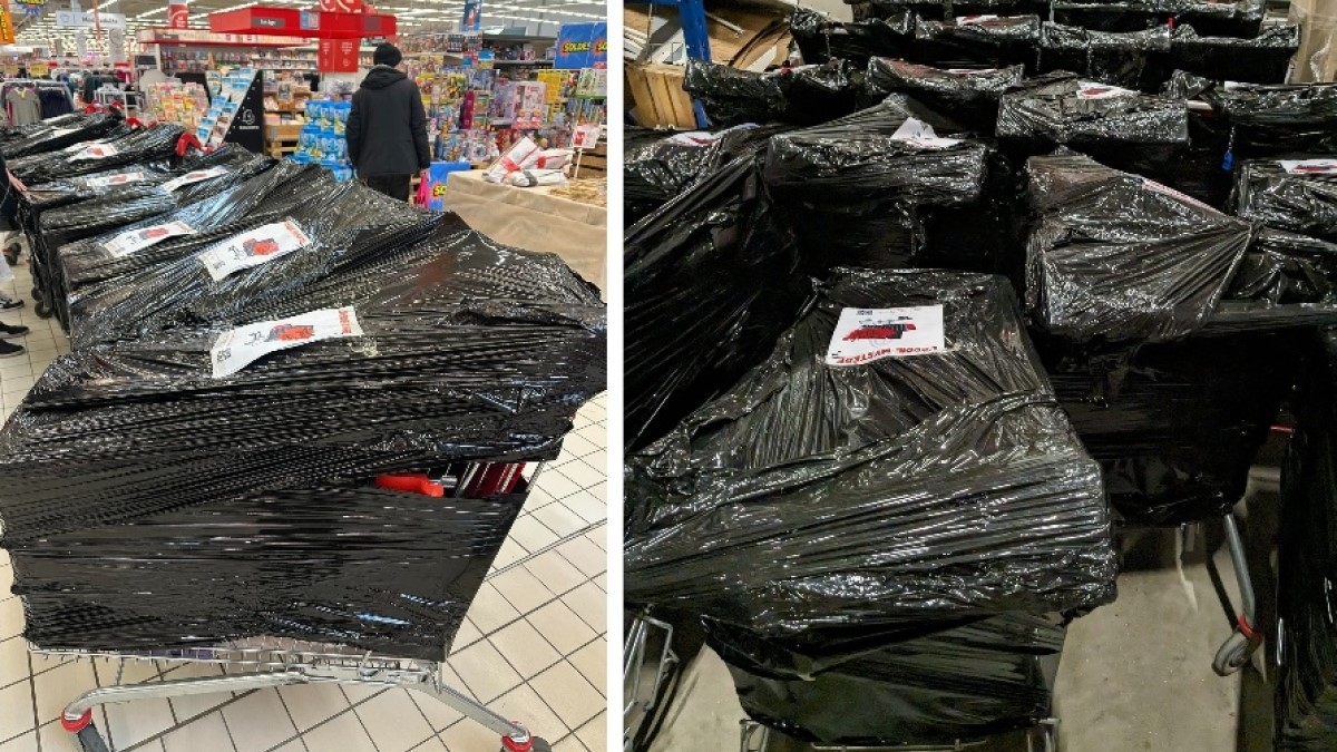Ces «chariots mystère» séduisent les clients qui se les arrachent dans les magasins Auchan