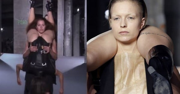 Découvrez le défilé le plus barré du monde : quand des mannequins sont habillés... par d'autres mannequins, à l'envers !