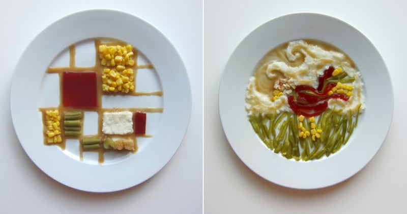 Cette artiste imagine des assiettes telles qu'elles auraient été dressées par les plus grands peintres