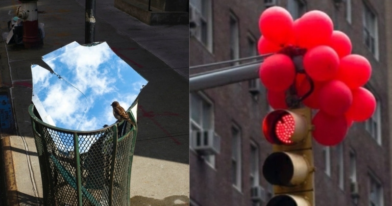 À New York, un photographe capture des illusions d'optique en pleine rue	