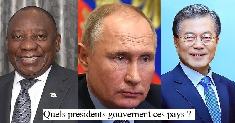 Quiz : quels présidents gouvernent ces pays ?