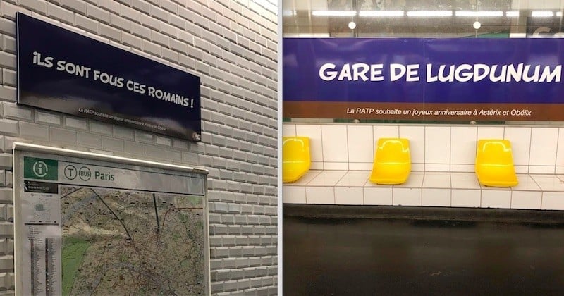 À l'occasion des 60 ans d'Astérix, la RATP a rebaptisé certaines stations de métro	