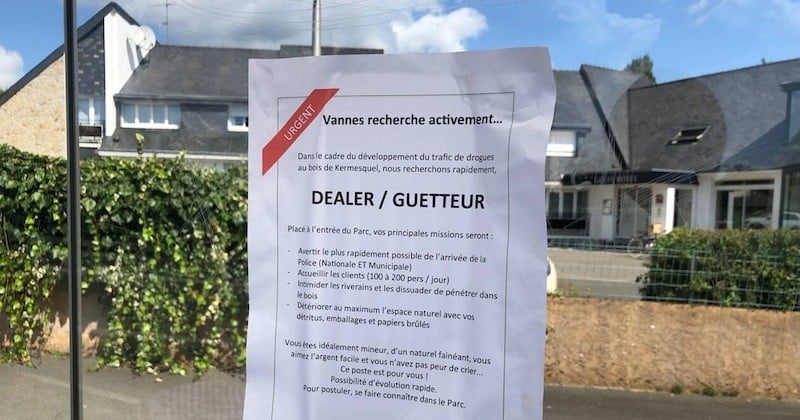 Vannes : excédés par le trafic de drogue, des riverains placardent de fausses petites annonces recrutant des... dealers