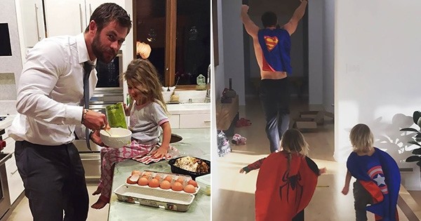 L'acteur Chris Hemsworth, alias Thor, est le meilleur papa du monde : ces 20 photos trop mignonnes vont vous convaincre (et vous faire fondre) !