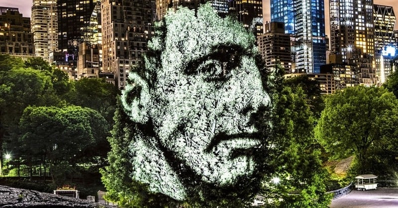 Le temps d'un projet d'art, Central Park s'est paré des visages de citoyens américains pour un résultat fascinant