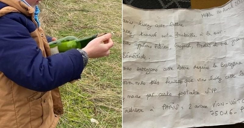 Manche : après avoir découvert une bouteille contenant un message, elle en retrouve ses auteurs