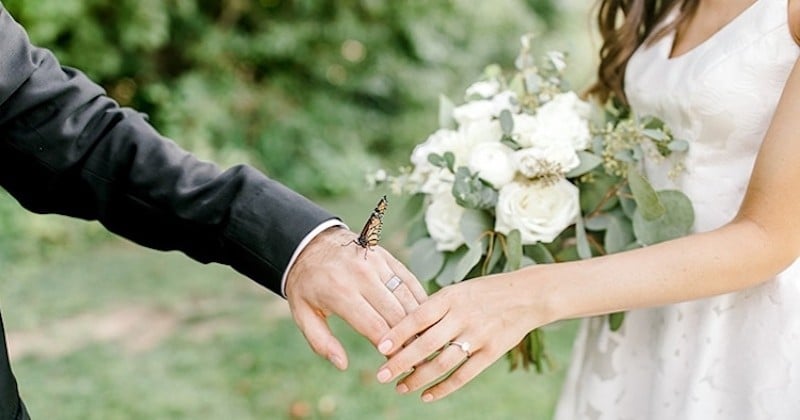 Ces photos de mariage avec un invité surprise sont à couper le souffle	