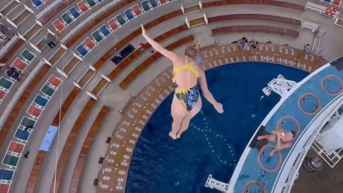 « J'ai eu l'estomac retourné » : elle saute d'un plongeon de 16 mètres de haut, sa vidéo terrifie les internautes