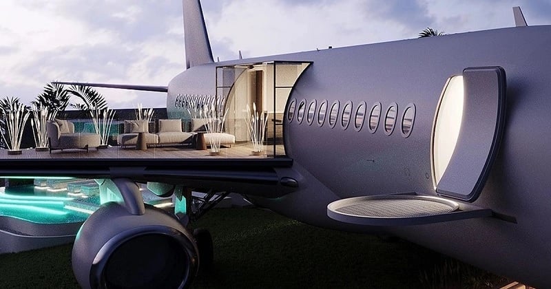 Cet ancien Boeing a été transformé en une somptueuse villa de luxe à Bali