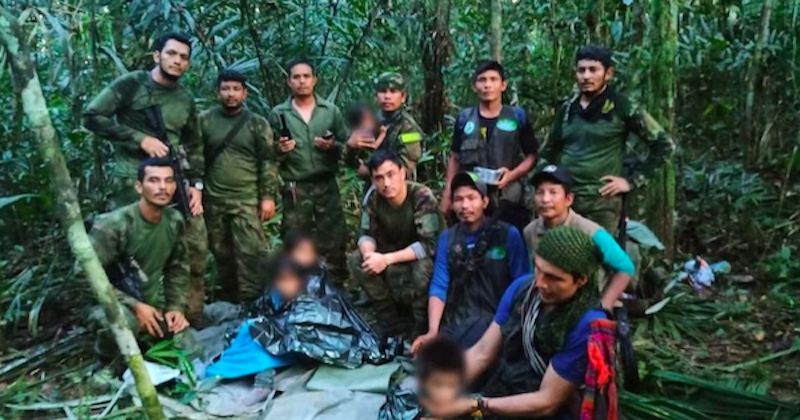 Colombie : disparus 40 jours dans la jungle, quatre enfants retrouvés sains et saufs